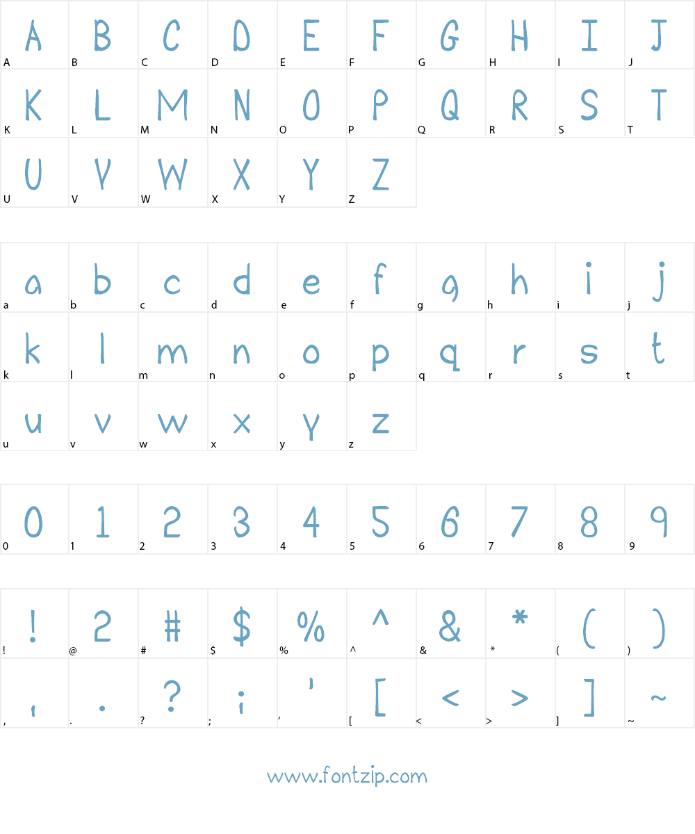 Balcony 101 Font Character